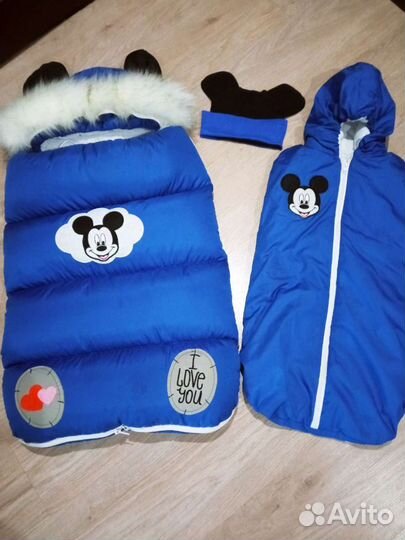 Зимний конверт на выписку