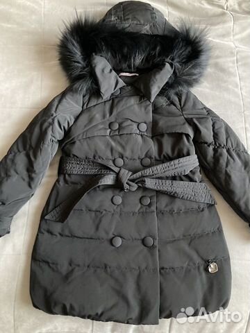 Пуховик пальто miss blumarine 128 размер