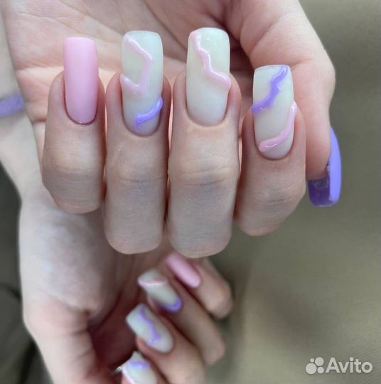 Твердый Гель-лак для дизайна ногтей