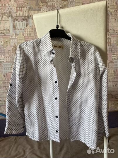 Рубашки школьные для мальчика 128-140, 7-9л