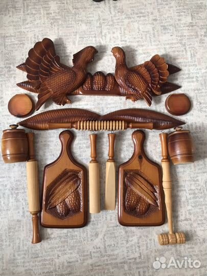 Подарок для кухни из дерева ручной работы