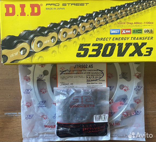 DID Комплект звезды и цепь kawasaki GPZ1100 95-98