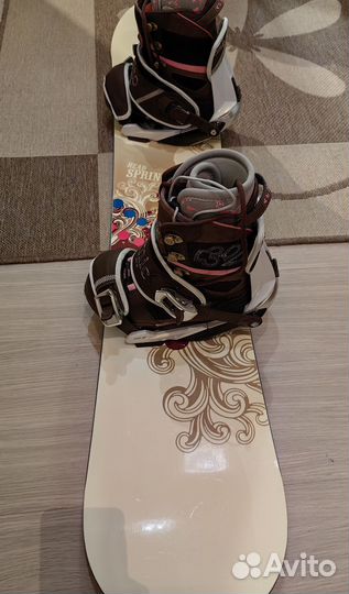 Новый сноуборд head с креплениями и ботинками