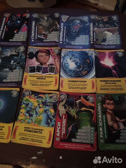 Игральный набор с картами трансформеры прайм