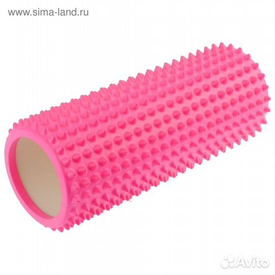 Роллер массажный 33 х 12 см черный/зеленый