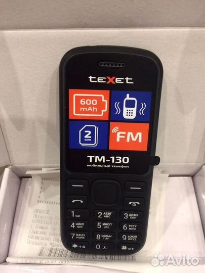 Новый телефон TeXet TM 130