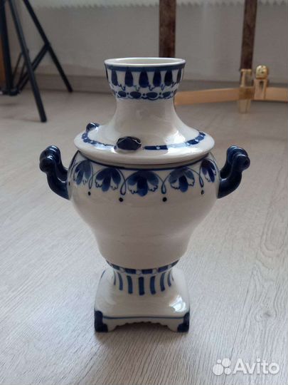 Сувенир самовар Гжель СССР