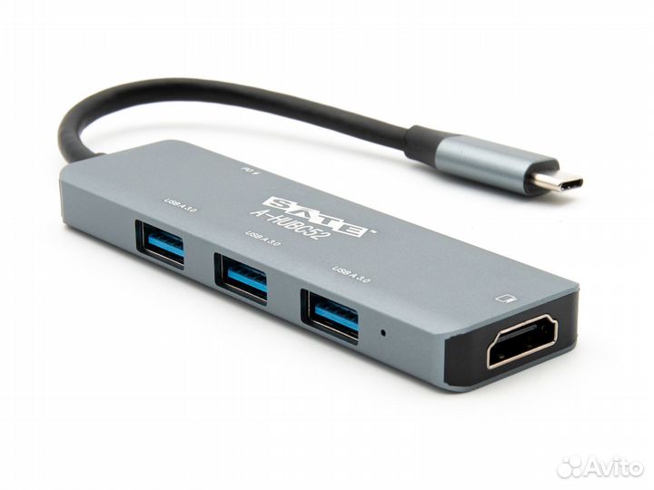 USB Type-C Hub 3 USB 3.0 sate A-hubc52 5 в 1