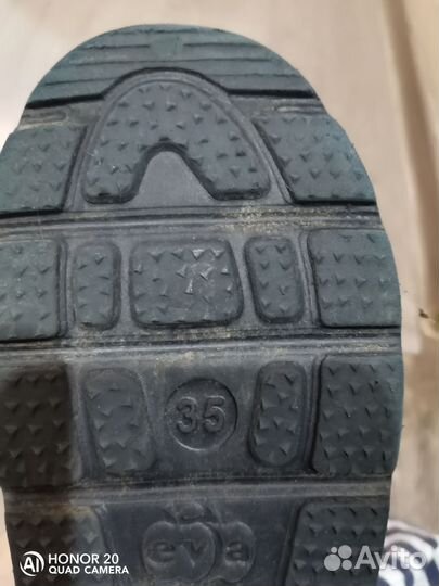 Детские резиновые сапоги 35 размера