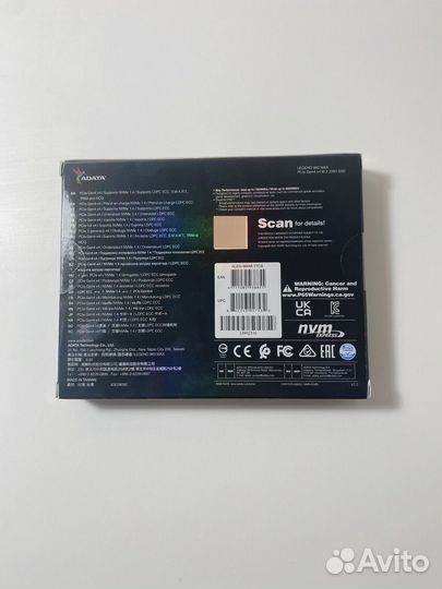 SSD накопитель adata legend 960M M.2 2280 1 тб