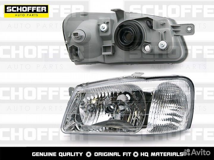 Фара левая Hyundai Accent Тагаз 2000- мех. корр