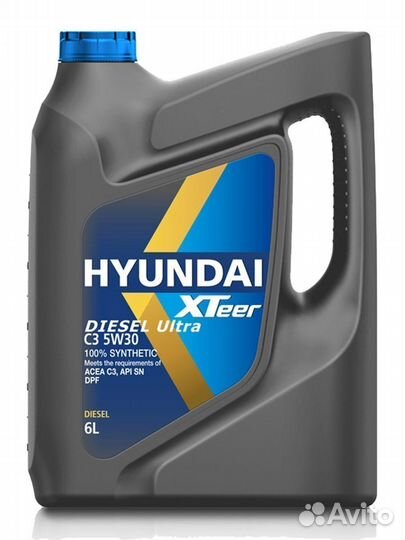 Масло hyundai XTeer Diesel Ultra C3 5W-30