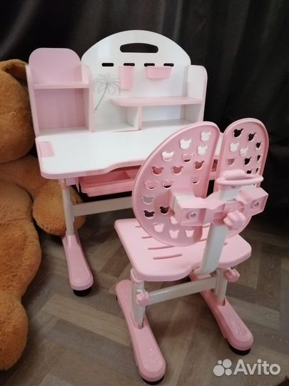 Растущий стол и стул для школьника