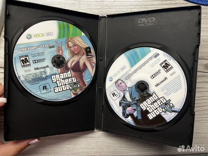 Диски на xbox 360 GTA 5