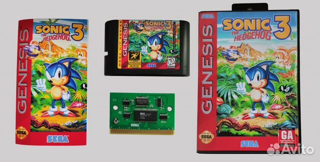 Sega Картридж Sonic 3 Lock-on