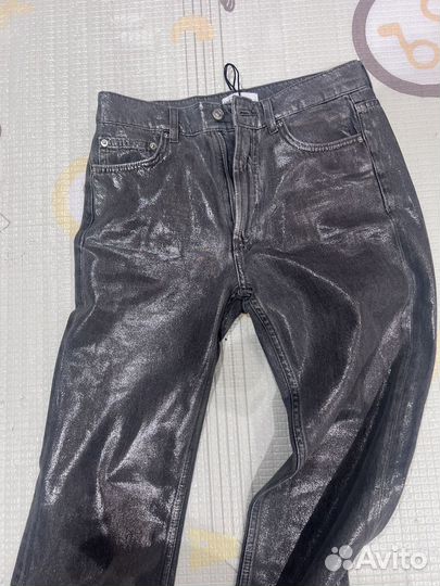 Джинсы Zara металлик