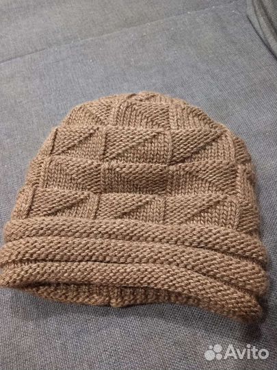 Шапка зимняя женская вязанная