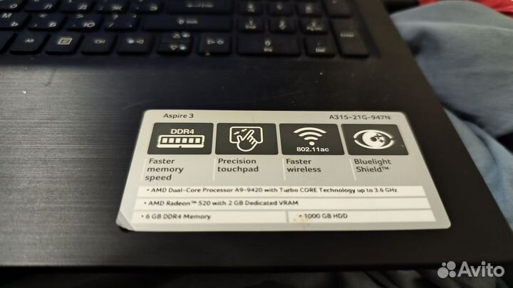 Ноутбук acer aspire 3