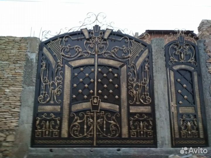 Кованые ворота под ключ с установкой z-9279