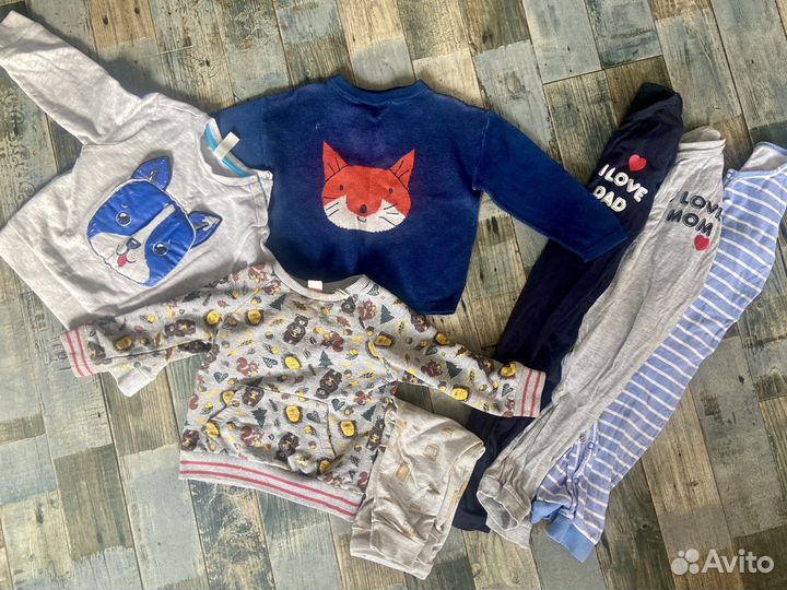 Вещи и обувь пакетом на мальчика 80,86,92