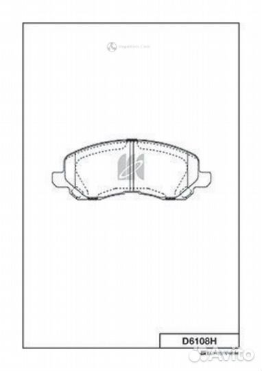 Колодки передние Mitsubishi Space Runner D6108H