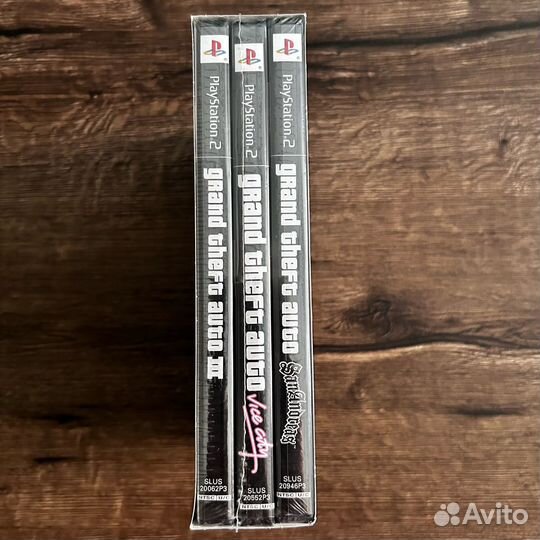 Новый Grand Theft Auto the trilogy PS2 BOX SET
