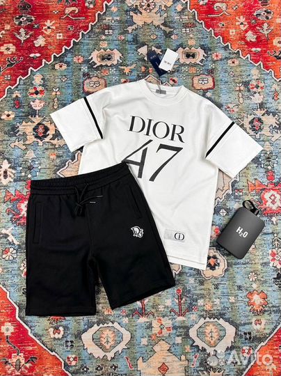 Dior шорты футболка