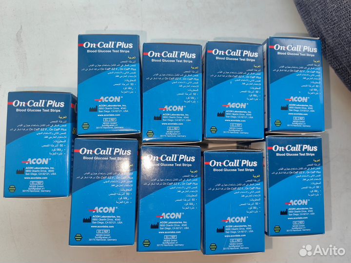Тест полоски on call plus он колл плюс 50 шт