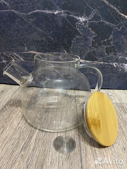 Стеклянный заварочный чайник