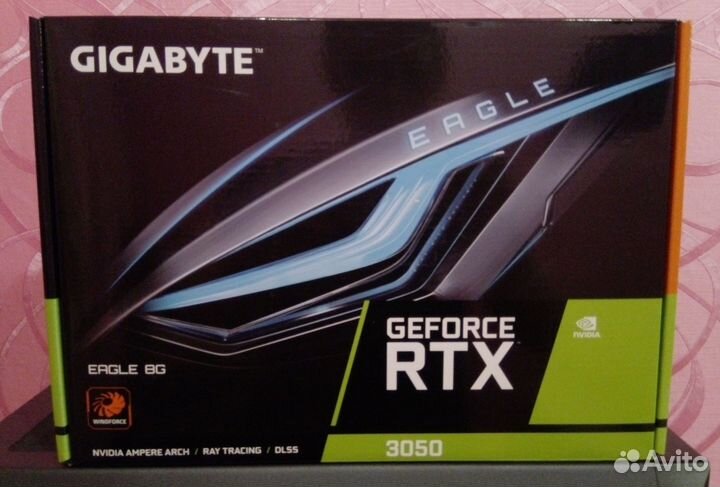 Видеокарта gigabyte GeForce RTX 3050 eagle