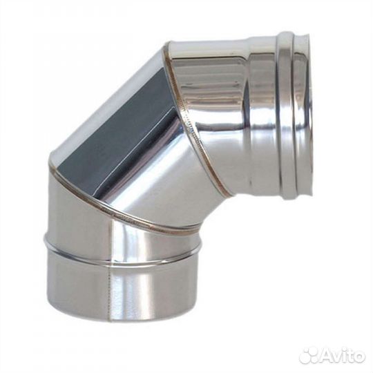 Отвод, колено 90 и 45 град. из нерж 0.5 мм