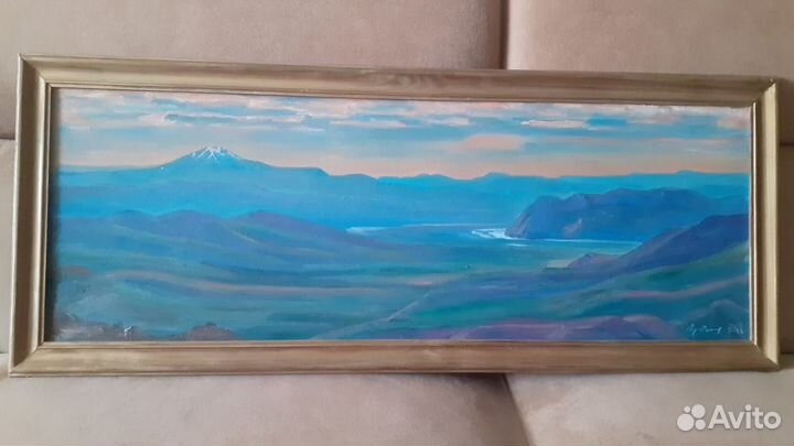 Афанасий Осипов. Пейзаж холст маслом. Якутия