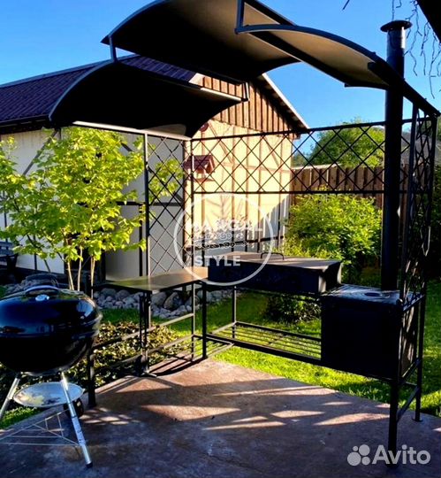 Мангал с крышей