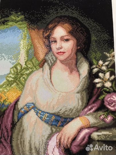 Портрет Марии Лопухиной ручная работа