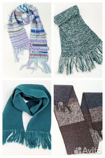 Шарфы длинные,разные. 2 метра Шерсть.Новые