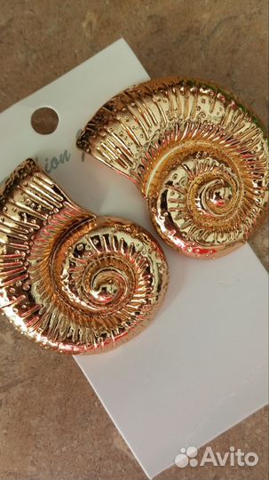 Серьги ракушки