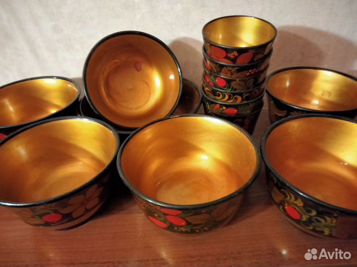 Набор посуды хохлома