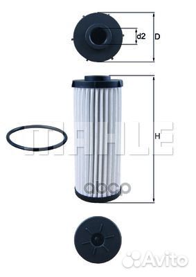 Фильтр АКПП audi A3 2004-2013 HX139D Mahle/Knecht