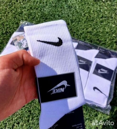 Носки Nike высокие белые
