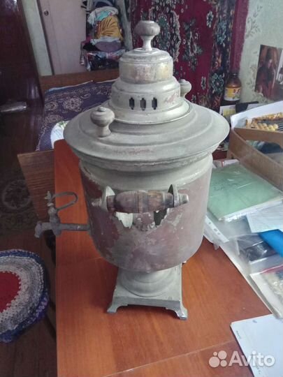 Самовар на дровах старинный