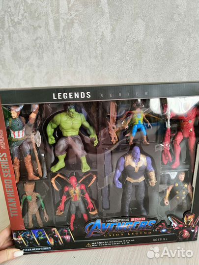 Большой набор супергероев 8 штук