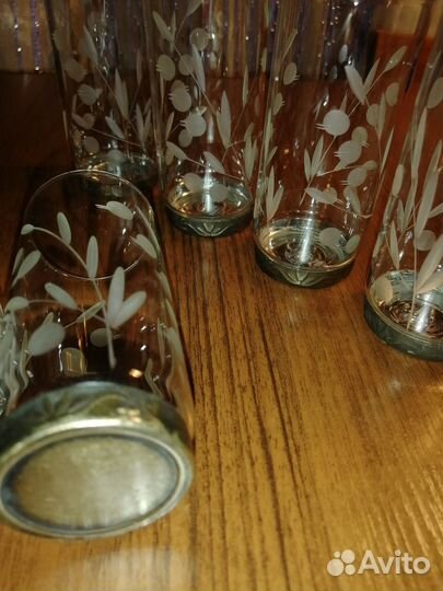 Стопки высокие СССР набор 5 шт