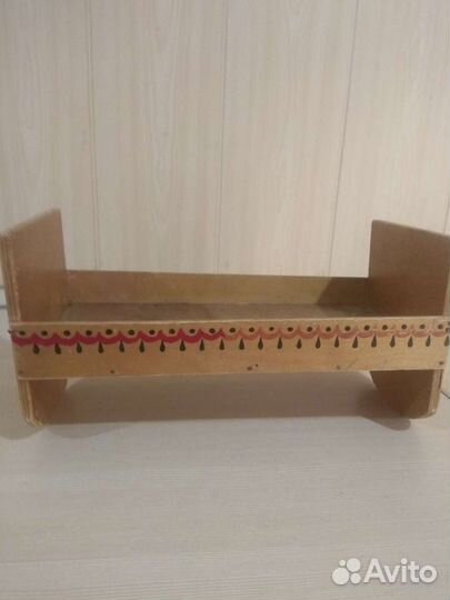 Кроватка для куклы деревянная СССР