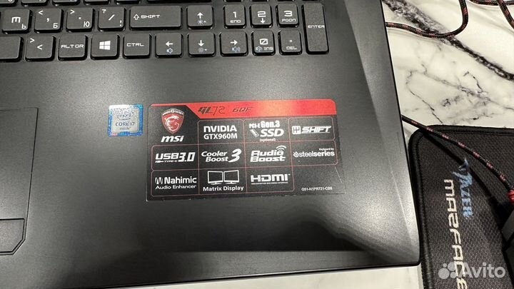 Игровой ноутбук MSI GL72 6QF