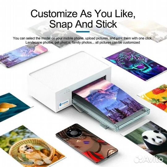 Наклейка с вашим фото на телефон