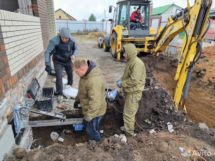 Установка септиков. Канализация под ключ