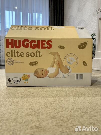 Памперсы huggies 4 elite soft