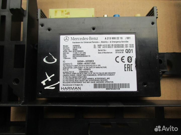 Блок аварийного вызова w205 C-class 651.921 2016