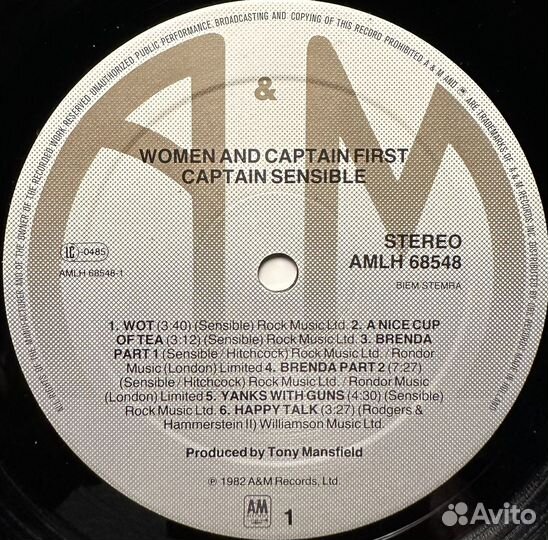 Captain Sensible – Women And Captains First