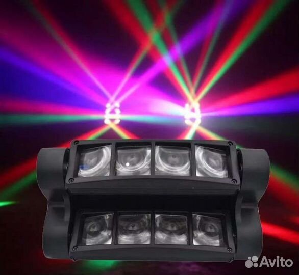 Светомузыка Spider 2шт LED Rgbw 80W Mic DMX Strob